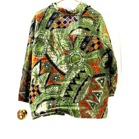 Vintage Y2K Collared Button-Up Layering Overshirt (1 XL) - Picture 13 of 13